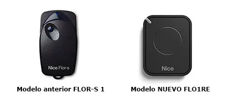 Mando FLOR S 1 antiguo y FLO1RE nuevo Nice