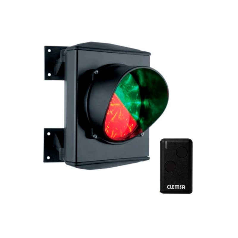 Semáforo dos colores para control de aforo autoinstalable