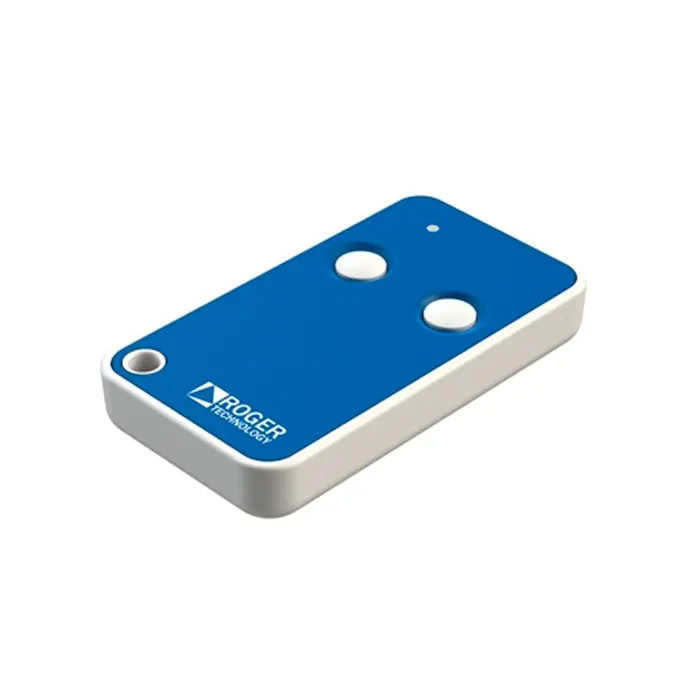 Mando garaje ROGER TECHNOLOGY dos botones azul E80 E80/TX2R/RC