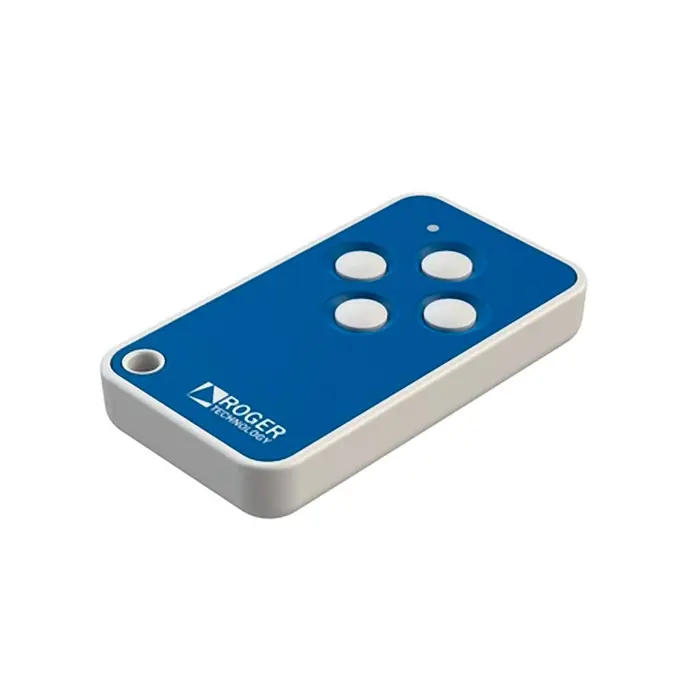 Mando garaje ROGER TECHNOLOGY cuatro botones azul E80 E80/TX4R/RC