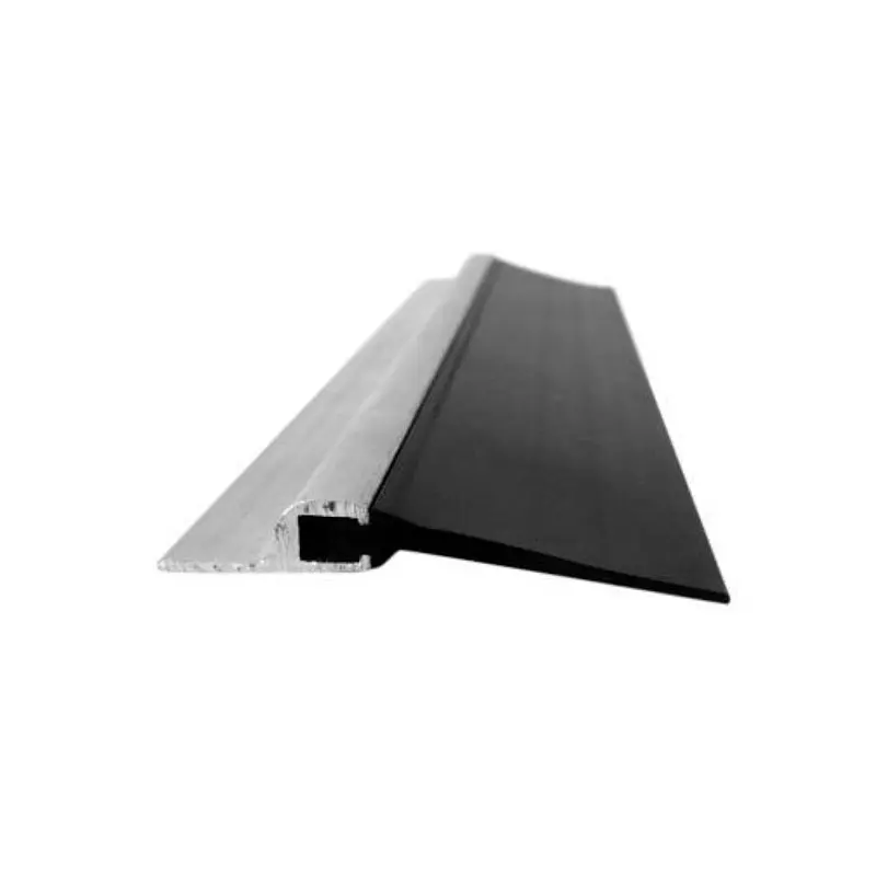 Goma tapajuntas con perfil aluminio para puertas de garaje
